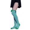 Meias femininas meias de natal joelho alto meias grossas bota inverno mais quente para
