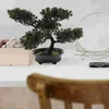 Decoratieve bloemen kunstplanten gesimuleerde bonsai bureauboom kleine nep-pot voor huisdecoratie binnen grenen