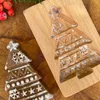 Stampi da forno 1 pz albero di Natale che preme stampaggio di fiori decorazione artigianale biscotto con impronta digitale