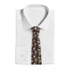 Gravatas borboletas rosas vermelhas noite traças crânio crânios impressão 3d gravata 8cm de largura poliéster gravata camisa acessórios decoração de festa