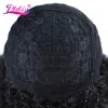 Wigs Lydia Afro Kinky Curly 18inch الاصطناعية فضفاضة الرقص الكامل المرأة المستعارة kanekalon درجة الحرارة المرتفعة الحفلة اليومية 45 سم t1b/رمادية