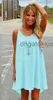 Vrouwen Sexy Losse Spaghetti Jurk Strand BOHO Jurk Zomer Heldere Kleur Mouwloze Chiffon Mini Jurk Dameskleding Plus Size S-5XL