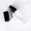 1PCS 15ML Platz Flache Spray Flasche Glas Leere Spray Flasche Parfüm Flüssigkeit Dispenser für Make-Up Hautpflege