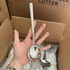 Kaşık servis eden kaşık Çin Kore Japonya 304 Paslanmaz Çelik Metal Çorbası Kalınlaştırılmış Bling Uzun Kullanımlı Ana Pirinç için