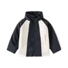 Vestes manteau pour enfants printemps et automne garçons veste à fermeture éclair manches longues bébé tempête haut décontracté enfants