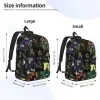 BAGAS BAGA GHOST BETHPACK 3D Música impressa Viagem Backpacks Student Streetwear Bags School School Design Pricks Mack