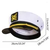 Berets Navy Marine Hat Captain Costume Men Yacht Funny Party Hats