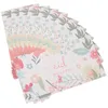 Envoltório de presente 10 Pcs Envelopes Vermelhos para Eid Festival Colorido Impressão Papel Artesanato Cartões Embalagem Cartão Postal