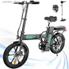 자전거 Ride-Ons hitway hitway ectric bike with 36V/12Ah Rovab 배터리 163.0 지방 타이어 접이식 Ectric Bicyc L240319