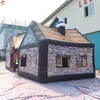 10x6x6mH (33x20x20ft) Avec ventilateur Bateau gratuit Activités de plein air Location de fêtes et d'événements Grande tente de bar gonflable de pub irlandais