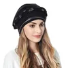 Etnische kleding Dames moslim hoofddoek Korte vlecht Kleurblokkering Hoed Elegante dames tulband Cap Hoofddeksels Hoofdomslag Motorkap Turbante Mujer