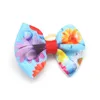 Abbigliamento per cani 100 pezzi/lotto Fiori Archi per capelli Primavera Estate Elastici per toelettatura gatti Piccoli accessori