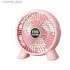 Wentylatory elektryczne Mały pulpit USB Portable Desktop Fan Silent Desktop Fan Strong Wind Fany240320