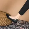 Buty buty dla kobiety 2023 Formalne Moccasins Office Office Kobiet Letni obuwie płaskie czarne mieszkania Wskazane palce u nogi
