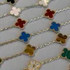 Vanclef Bransoletka biżuteria Van Four Leaf Clover Cleef Bracelets Luksus luksus dla mężczyzn Projektant bransoletki dla kobiet projektantki biżuterii Biezłaj męski Diamond Br