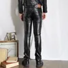 Autumn Men Leather Pants Odlingar Moral Feet Leisure PU 240315