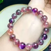 Decorative Figurines Natural Super Seven Bracelet Women Men Jewelry Gemstones For Girls Lucky Year Gift 1PCS 9/10MM