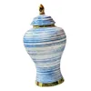 Vases en porcelaine Pot de gingembre Temple de style chinois pour cadeau de mariage de fête de chambre à coucher