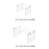 Armazenamento de cozinha transparente montar geladeira prateleira divisor rack de economia de espaço organizador de suporte de geladeira