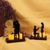 양초 홀더 수제 금속 패션 아이언 크래프트 유럽 웨딩 촛대 안정적인 장식품 거실