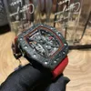 Desginer Mechanical Automatic L Watch Men Designer Watch RM53-01 Real Tourbillon Watch Tourbillon Superclone Carbon Carbon Case Montre IXJ5