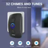 Doorbells KERUI wireless ring doorbell waterproof doorbell with battery 500ft remote control cordless 32 chime 433MHz outdoorY240320