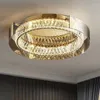 Lustres 2024 arte moderna personalidade criativa estilo sala de estar quarto jantar cozinha anel cristal lustre teto vidro