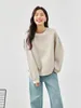 Sweats à capuche pour femmes Vimly Femmes Paresseux Style Drop Sleeve Sweatshirts 2024 Printemps Lettre Broderie Pull Lâche Casual Mode Long Top 30060