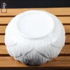 Cendrier en céramique pour la maison, porcelaine blanche quotidienne, lotus kung fu, accessoires de cérémonie du thé, vente en gros spécial