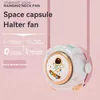 Elektrische Fans Kaninchen Astronaut USB Mini Fan Tragbare Lazy Neck Hängen Schnurlose Kinder Handheld Lade FanY240320