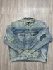 Men's Jackets designer Correct Version BL Home 2024 New Destroyed Denim Coat Jacket Fashion Versatile Loose Fit Unisex KBBN