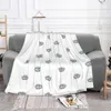 Filtar Eye Blue Filt Cartoon Beauty Eyelash Evil Flanell Throw Bedding Couch Personliga mjuka varma sängöverdrag