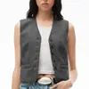 Gilet da donna per le donne modello a spina di pesce retrò giacca senza maniche gilet in maglia abito da donna gilet vintage 2024 abbigliamento Boho