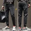 Jeans pour hommes Pantalons de cowboy pour hommes Pantalons élastiques Pantalons élastiques Noir Harem Stretch pour hommes Droits à Harajuku Vêtements d'automne Y2K Vintage Kpop