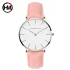 Horloges Drop Japan Quartz Eenvoudige Vrouwen Mode Horloge Witte Lederen Band Dames Horloges Merk Waterdicht Polswat Dhgarden Dh0Z9