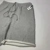 Men's Shorts Top quality GD Sweat Shorts Grey male female number 8 fleece vintage cotton shorts men J240319