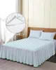 Jupe de lit à motif Vertical abstrait sans couture, couvre-lit élastique avec taies d'oreiller, housse de matelas, ensemble de literie, drap