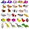 Andando animais de estimação balões animal hélio filme alumínio balão crianças balão vedação automática brinquedos festa aniversário decoração lt853