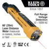 Бесконтактный вольтметр Klein Tools NCVT-6, ручка переменного тока 12–1000 В со встроенным лазерным дальномером, светодиодной и звуковой сигнализацией, карманным зажимом