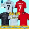 24 25 Euro Cup Portuguese Soccer Jerseys för män och barn Ronaldo Felix Pepe Berardo, Fernandes storlekar S 2XL