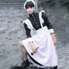 cosplay Costumi anime Costume da cameriera uomini neri giochi di ruolo vieni carino vestito Lolita anime Lolita ragazza quotidiana Halloween Festa di Natale stockC24320