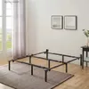 Other Bedding Supplies 12 Adjustable Metal Platform Bed Frame Black Double Extra Large Heavy Duty Top Plate Compatible with Home Bedroom Furniture Y240320