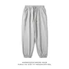 Pantalon de sport pour hommes, en pur coton, Micro élastique, ample, rétro, Simple, couleur unie, noué à la cheville, mode rue, Couple décontracté, assorti