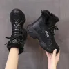 Pantofole kamucc piattaforma roba piattaforma in cotone imbottito donna impermeabile stivali da neve lussureggianti donne 2021 Sneaker invernali alla moda