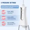 Irrigators Dental Oral Irrigator Household Water Flosser Oral Cleaning Machine 5 Nozzles 3 Modes USB Rechargeable 300ml Water Tank