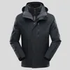 Jachtjassen Buiten Kamperen Wandelen Heren Professioneel Waterdicht Warmte Fleece voering Tweedelig Windjack Herfst Winter