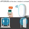 Doorbells Bezprzewodowe Wi -Fi Doorbell Tuya Smart Home Security System System połączenia 433 MHz Tryb alarmowy Welcome Doorbell LED Kity240320