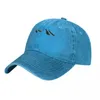 Berretti da baseball Berretto da baseball con contorno di montagna Arte vettoriale Cappelli hip-hop lavati a prova di sole dell'Università Snapback casual aderente unisex