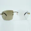 عدسة محفورة 4189706-A Photochromic بني أو رمادي عصري Sunshade Natural Black Buffalo Lens Lens 3.0 Size 18-140 MM