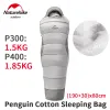 Gear NatureHike Outdoor Portable Penguin Cotton Camping Sleeping Bag Winters Thickening Håll varm rese Vandring Vattentät P300/P400